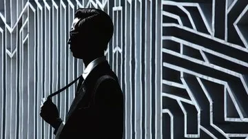 Monochrome Geometric Elegance - Пример 2