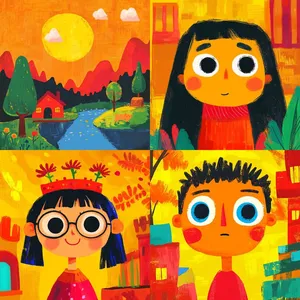 Vibrant Children’s Storybook Art - Пример 1