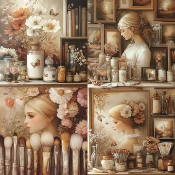 Whimsical Floral Serenity - Пример 3