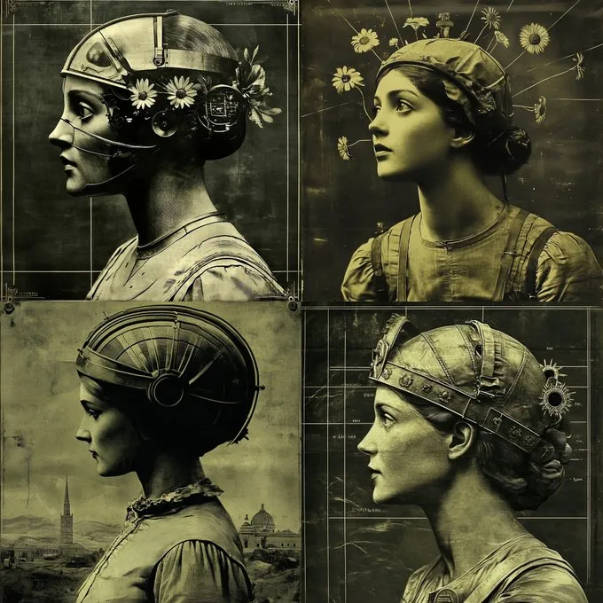 Retro Futuristic Portraits - Пример 2