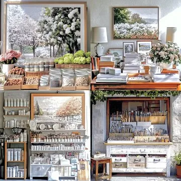 Serene Impressionist Garden - Пример 3