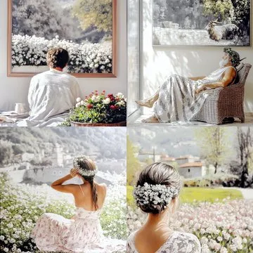 Serene Impressionist Garden - Пример 1