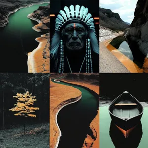 Melancholic Landscape Collage - Пример 3