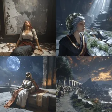 Surreal Renaissance Dreamscape - Пример 1