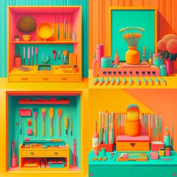 Vibrant Retro Surrealism - Пример 3