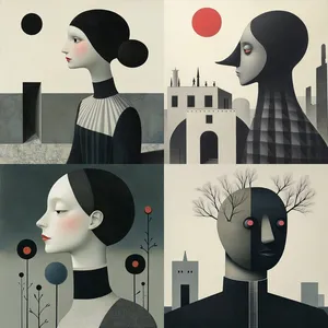 Surreal Bio-Mechanical Portraits - Пример 4