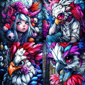 Vibrant Fantasy Surrealism - Пример 1