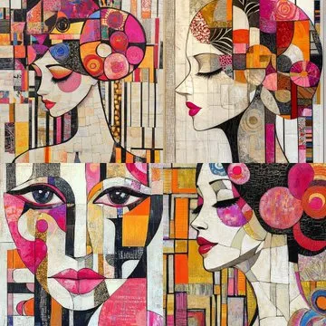 Cubist Elegance - Пример 1