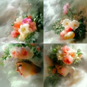 Dreamlike Floral Portraits - Пример 1