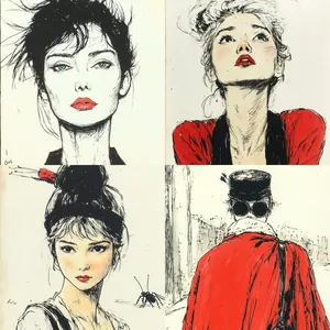 Vibrant Abstract Portraits - Пример 3