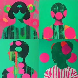 Vibrant Abstract Portraits - Пример 1