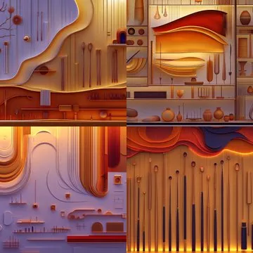 Serene Abstract Landscapes - Пример 3