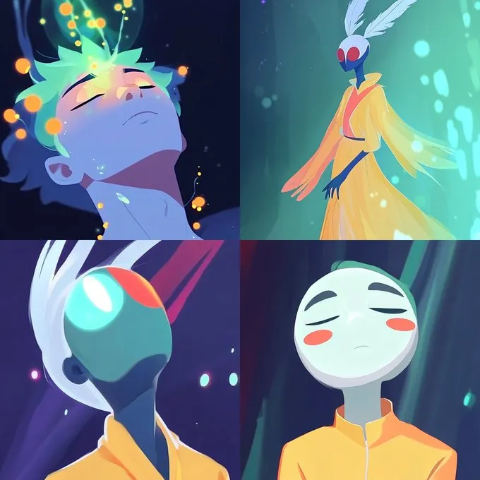 Dreamlike Neon Surrealism - Пример 2