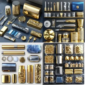 Sculptural Elegance with Metallic Surrealism - Пример 3