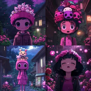 Dreamy Nighttime Cuties - Пример 1