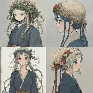 Ethereal Anime Portraits - Пример 1