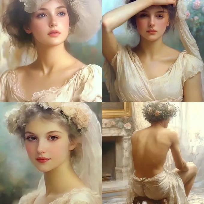 Ethereal Romantic Portraits - Пример 2