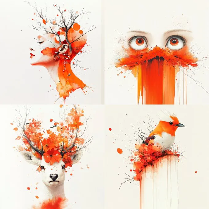 Vivid Watercolor Surrealism - Пример 2