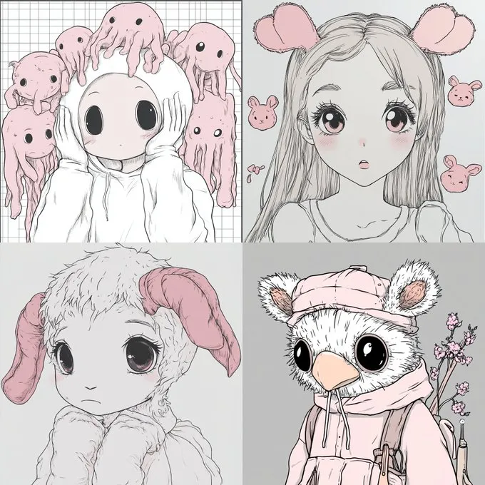 Whimsical Pastel Portraits - Пример 2