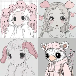 Whimsical Pastel Portraits - Пример 1