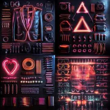 Futuristic Neon Serenity - Пример 3