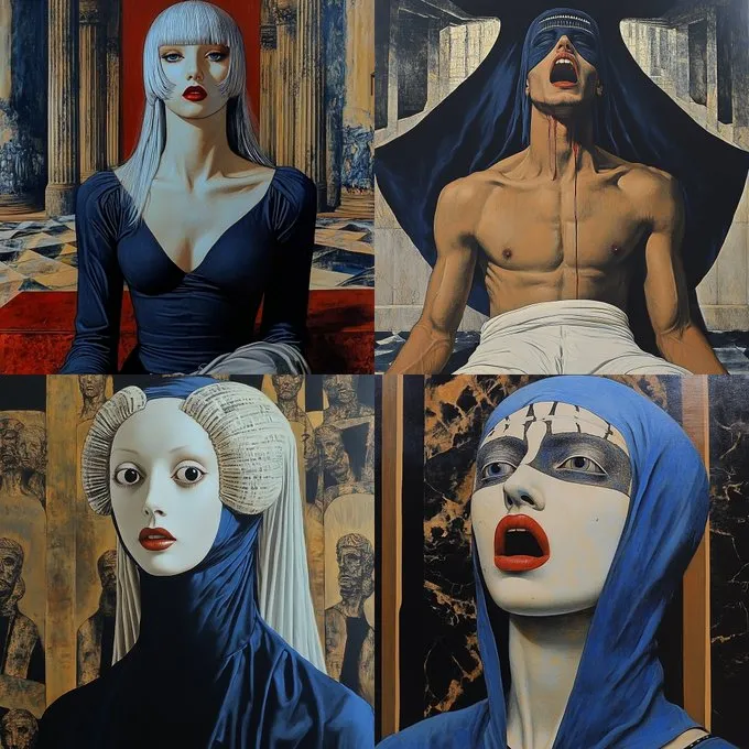 Surreal Renaissance Figures - Пример 2