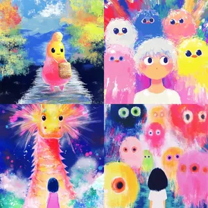 Vibrant Whimsical Fantasy - Пример 1