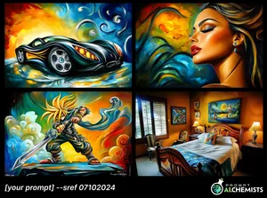 Vibrant Surrealism Fusion - Пример 1