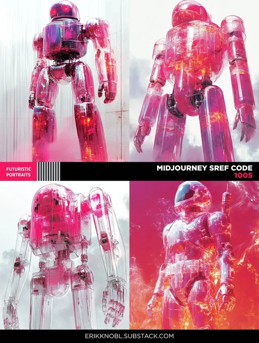 Pink Candy Robots - Пример 2