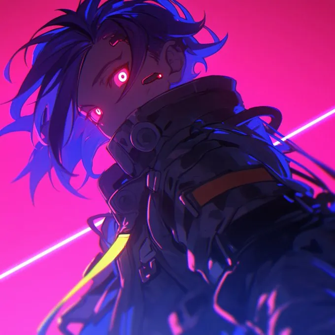 Neon Cyberpunk Intensity - Пример 1