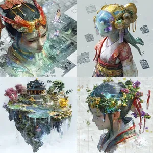 Dreamy Watercolor Landscape Collection - Пример 4