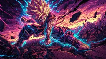 Neon Comic Energy - Пример 3