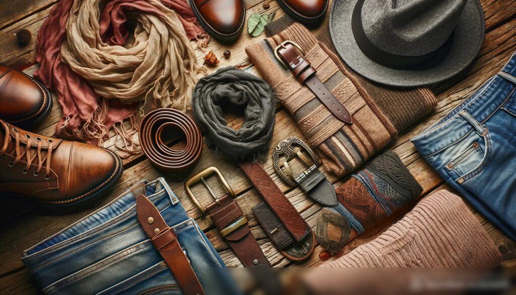 Художественное изображение аксессуаров и предметов одежды в композиции flat lay — Скачать изображение - Пример 2