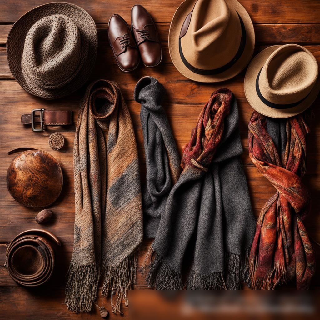 Художественное изображение аксессуаров и предметов одежды в композиции flat lay — Скачать изображение - Пример 3