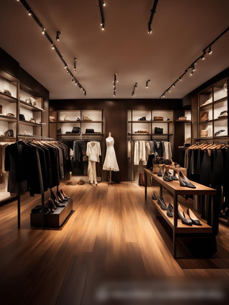 Интерьер шикарного бутика модной одежды - Пример 5