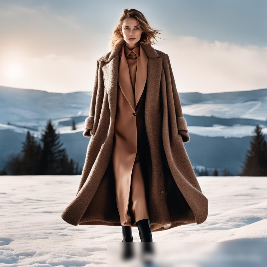 Элегантное изображение коллекции зимней модной одежды - Пример 3