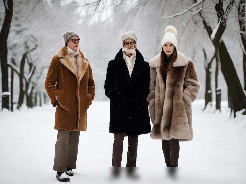 Зимняя мода в снежном парке - Пример 4