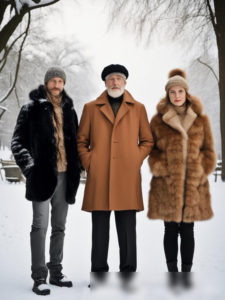 Зимняя мода в снежном парке - Пример 5