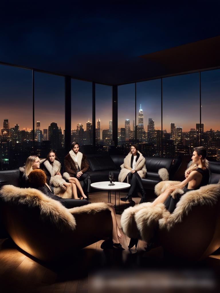 Изображение городской крыши ночью - Пример 5