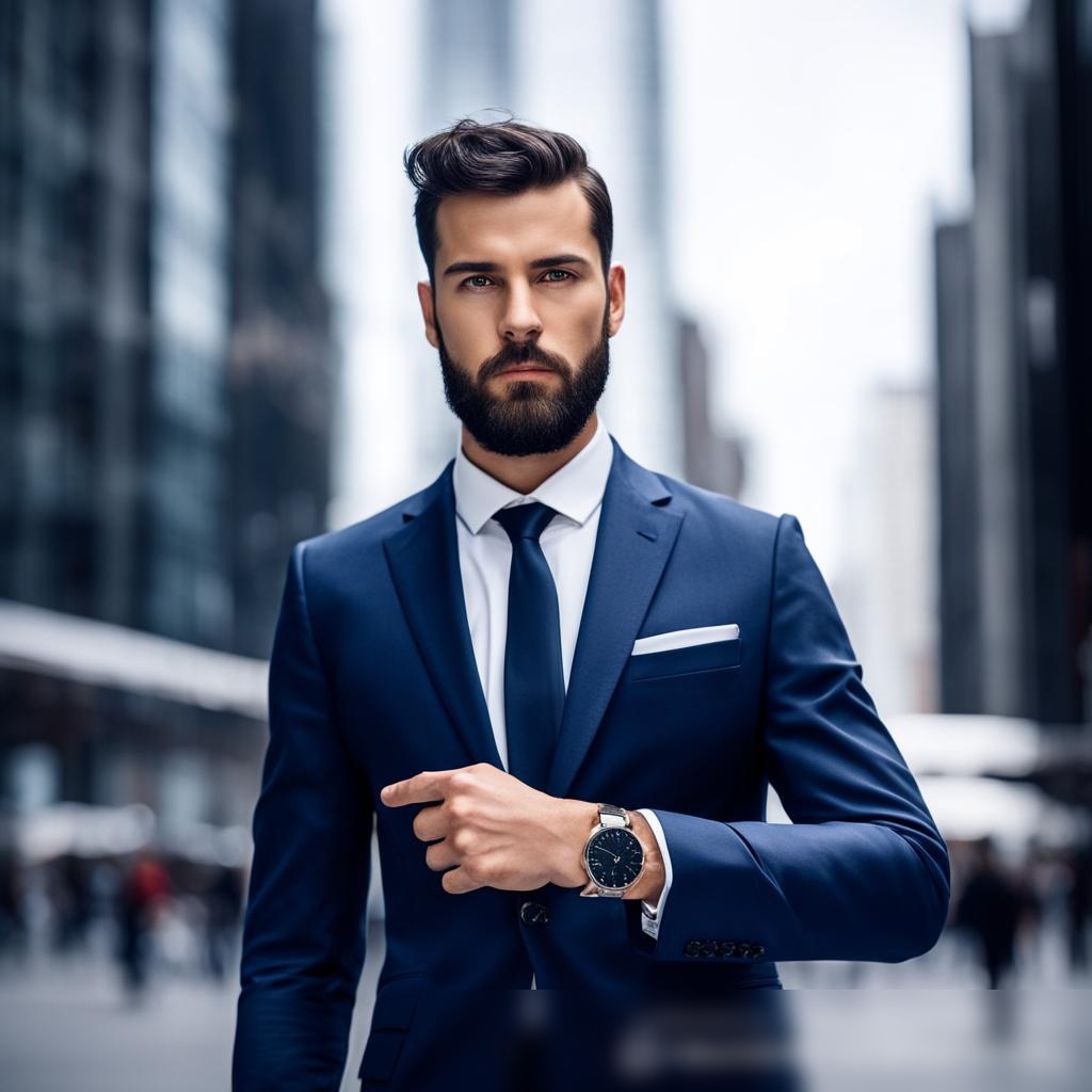 Стильный молодой человек в современном городском окружении - Пример 3