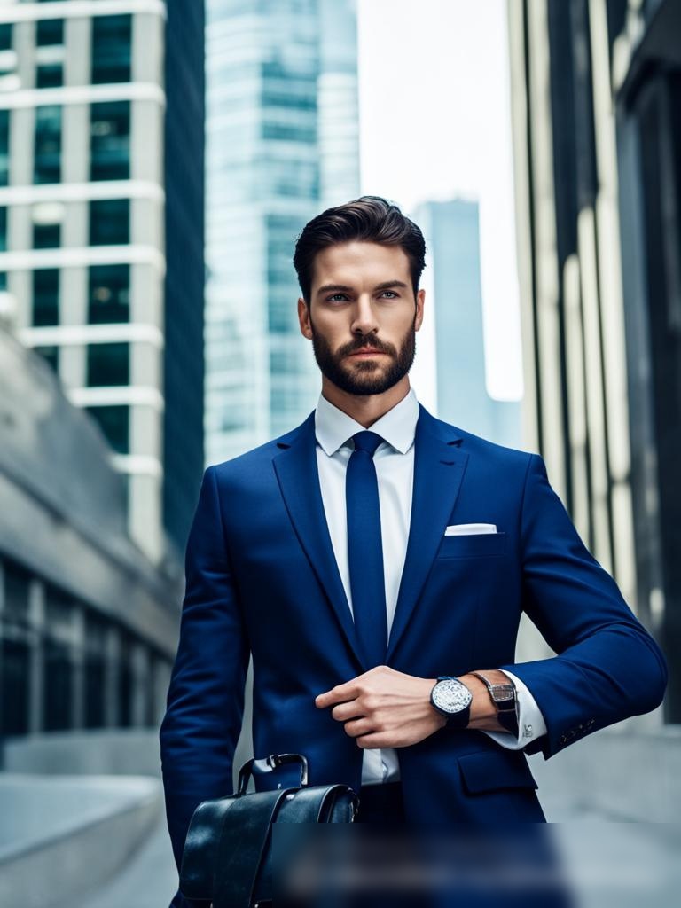Стильный молодой человек в современном городском окружении - Пример 5