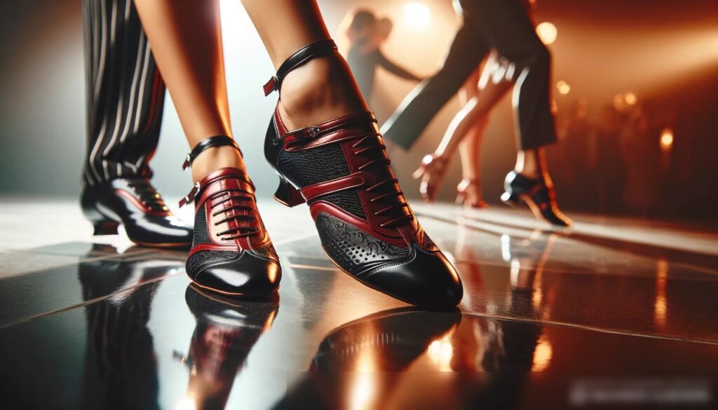 Изображение профессиональной латинской танцевальной обуви - Пример 2