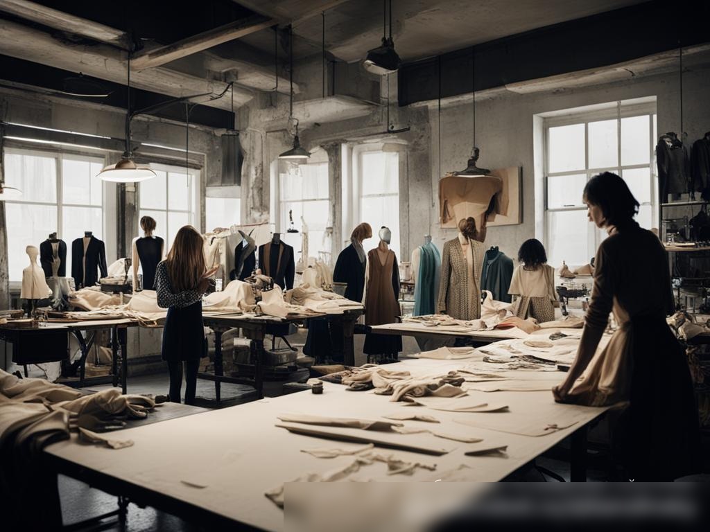Закулисный взгляд на оживленную швейную мастерскую, где портные и дизайнеры сотрудничают - Пример 4