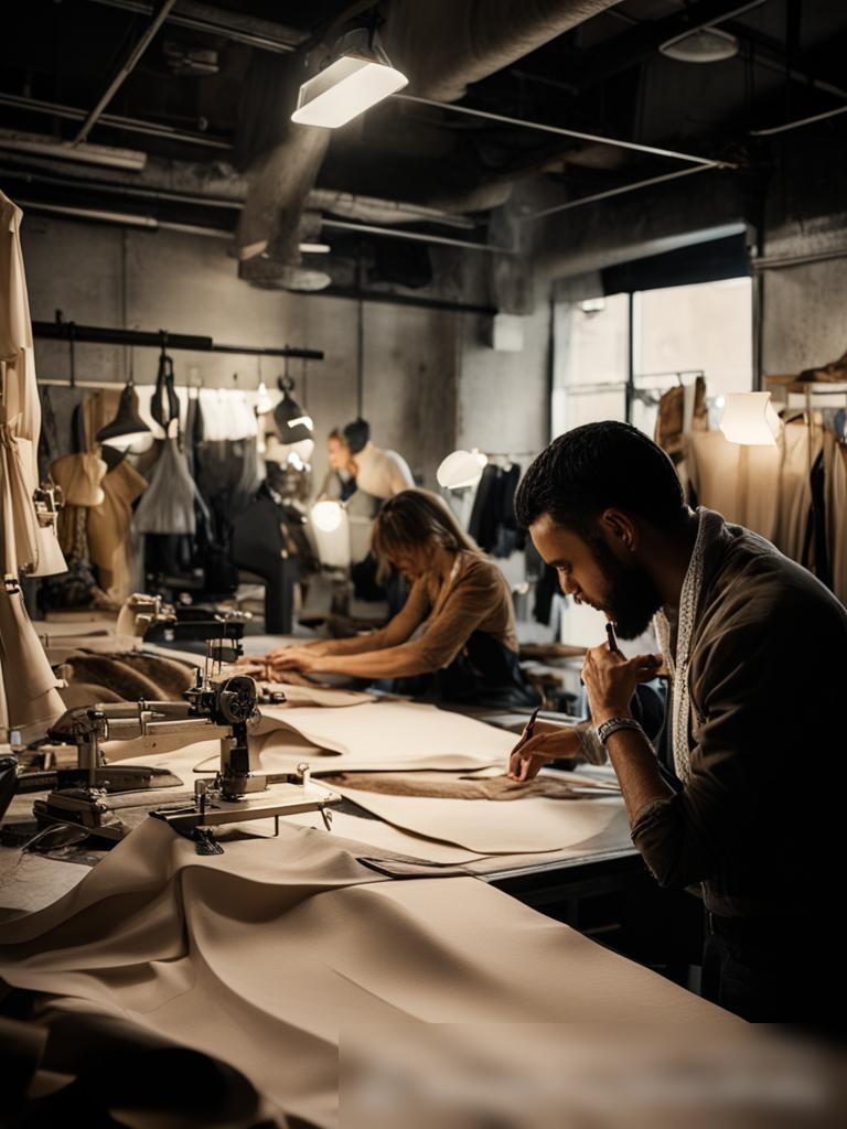 Закулисный взгляд на оживленную швейную мастерскую, где портные и дизайнеры сотрудничают - Пример 5