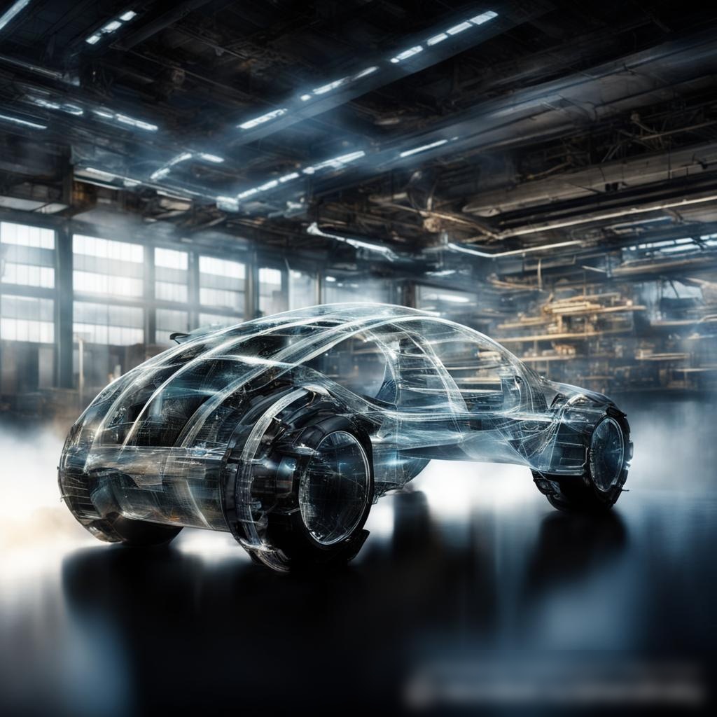 Художественное изображение, изображающее концептуальный дизайн будущих нетканых текстильных материалов, используемых в передовых промышленных приложениях - Пример 3