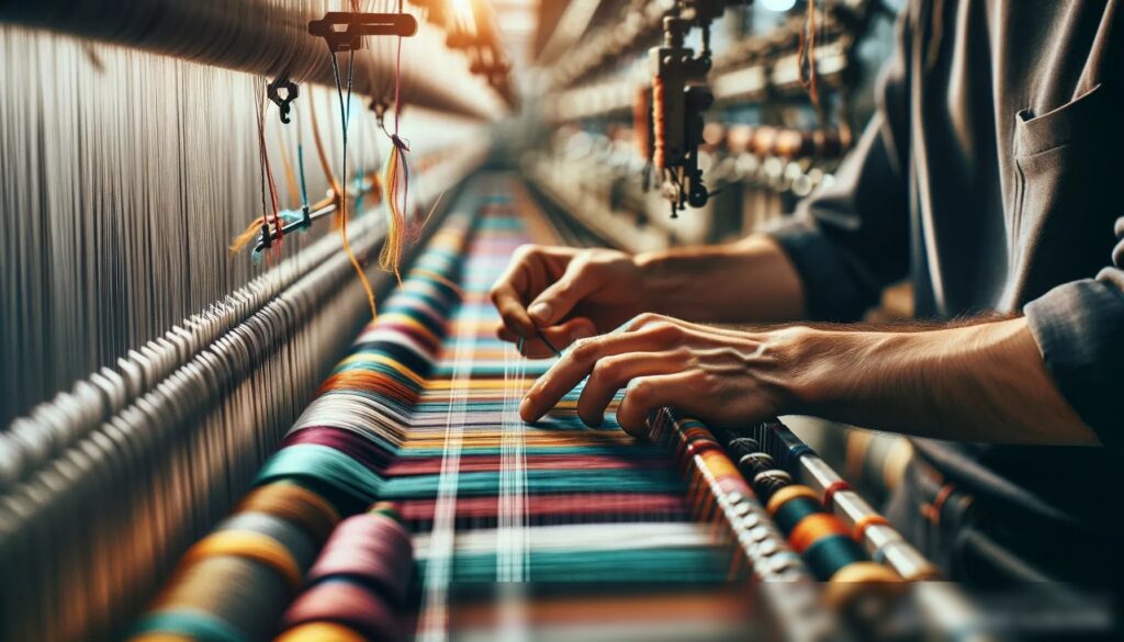 Рабочий процесс на текстильной фабрике в России - Пример 2