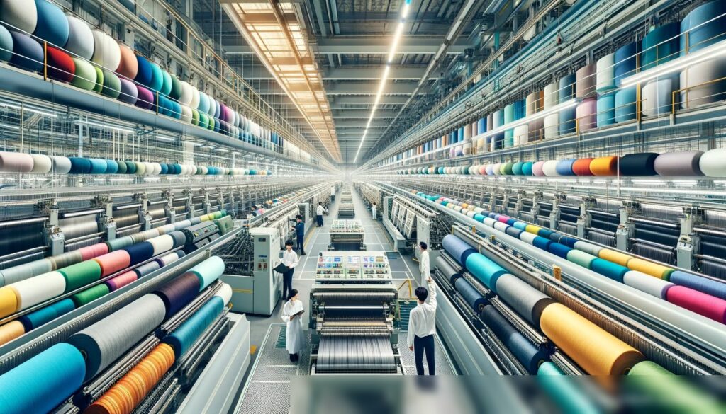 Изображение современной текстильной фабрики - Пример 1