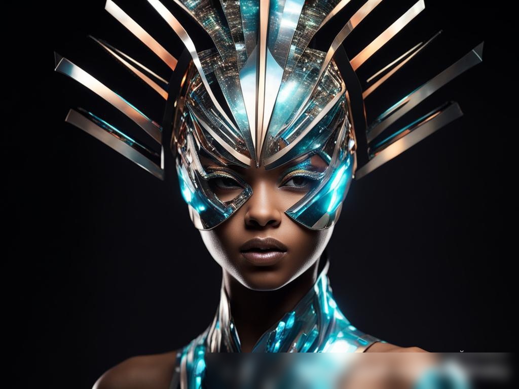 Динамичное, высококачественное изображение современного, футуристического карнавального костюма - Пример 4