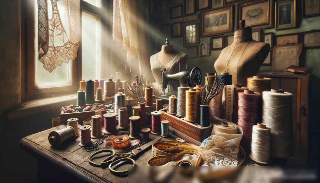 Изображение винтажной швейной мастерской - Пример 1