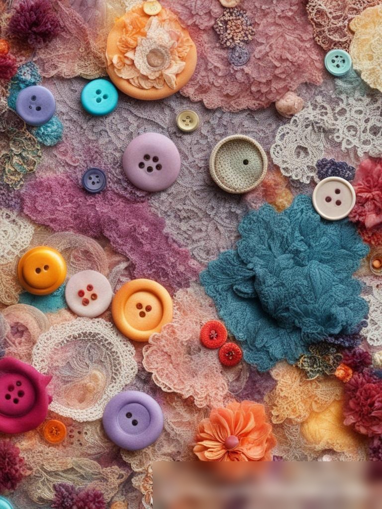 Изображение разнообразных украшений и кружев для шитья - Пример 5